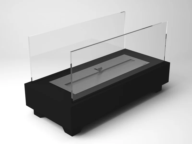 Lareira Design Collection Nero 2000 LSD-2000-AN da Somer em varanda gourmet ou ambiente comercial de hospitalidade