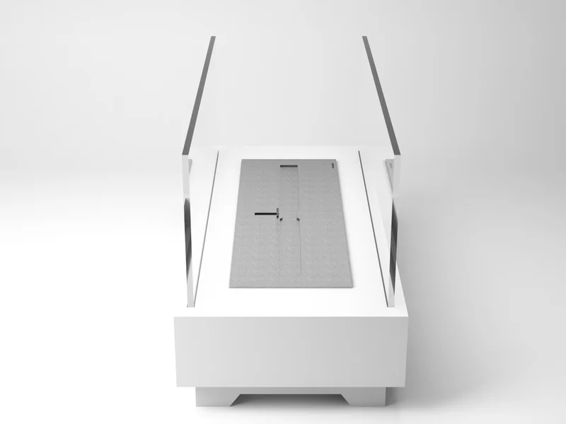 Lareira Design Collection Off White 2000 LSD-2000-AO da Somer indicada para mesas de jantar longas e bancadas gourmet com acabamento neutro