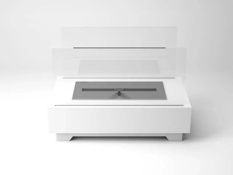 Lareira Design Collection Off White LSD-1500-AO da Somer em ambiente de home office ou escritório corporativo de alto padrão