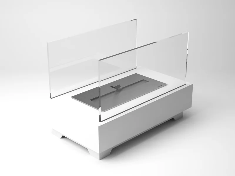 Lareira Design Collection Off White LSD-1500-AO da Somer em varanda gourmet ou ambiente comercial de hospitalidade