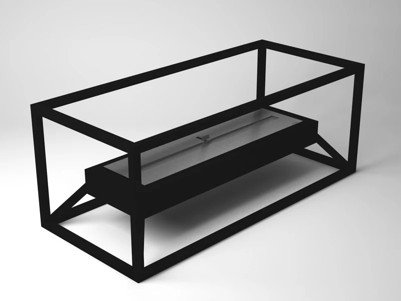 Lareira ecológica Loft 3000 LSL-3000-AP da Somer em deck amplo ou pergolado de grande escala com cobertura