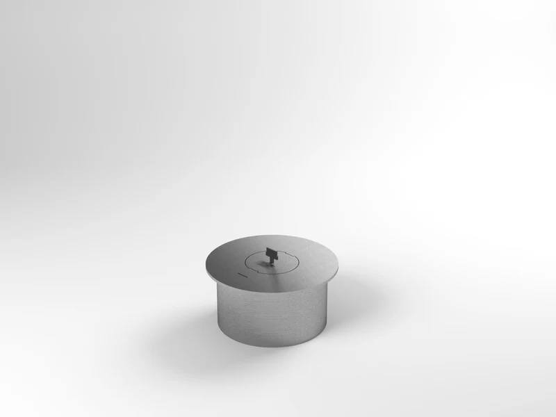 Queimador Ecológico Round QSR-1000 Somer em nicho circular de sala de jantar íntima
